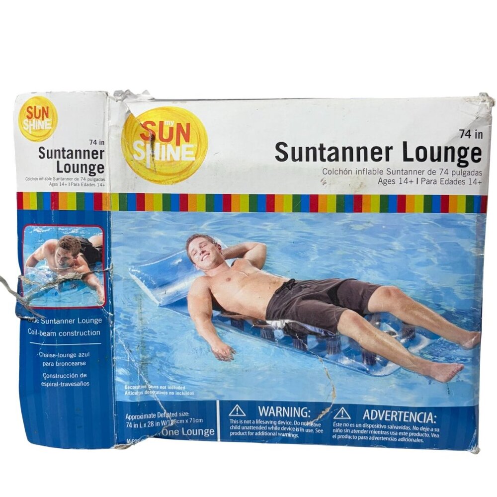 74-Inch My Sunshine Suntanner Lounge For Ages 14+ With Coil-Beam Construction